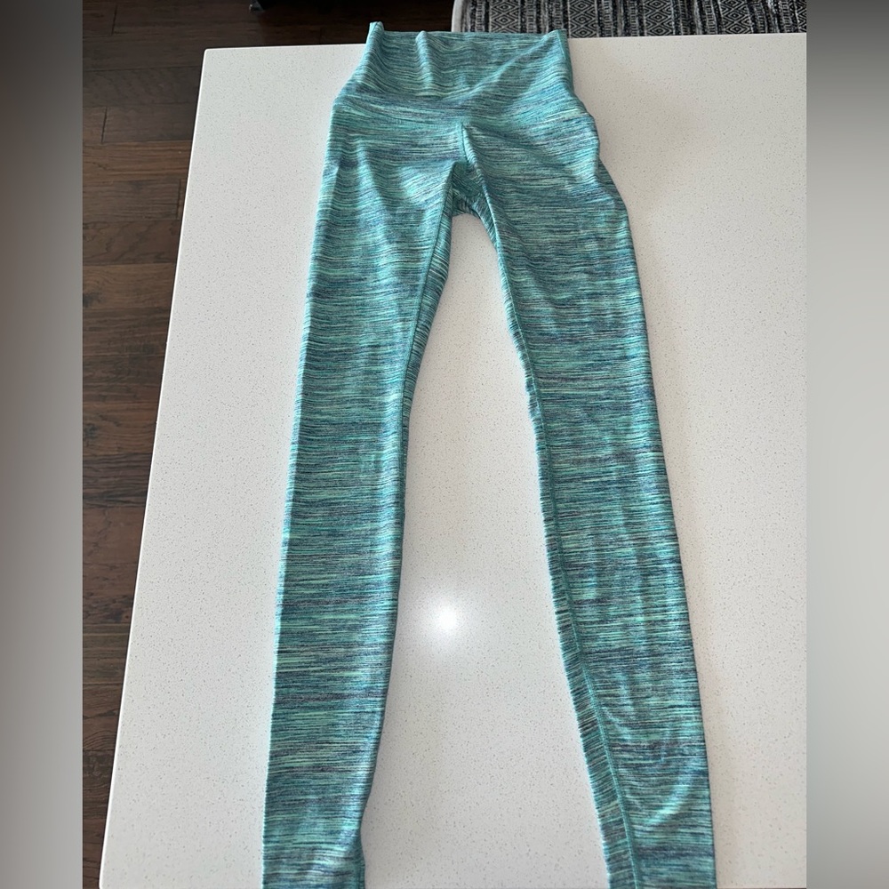 Huge price drop!! Everything must go! Lululemon leggings green space dye size 2